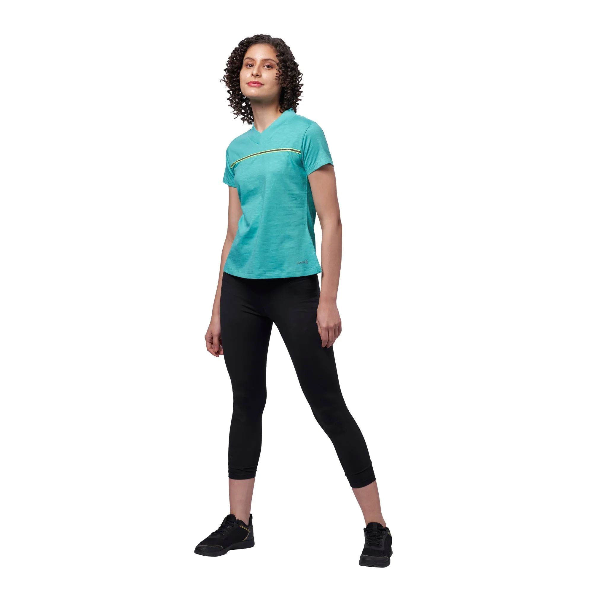 Women's 100% Cotton Outdoor V-Neck T-Shirt