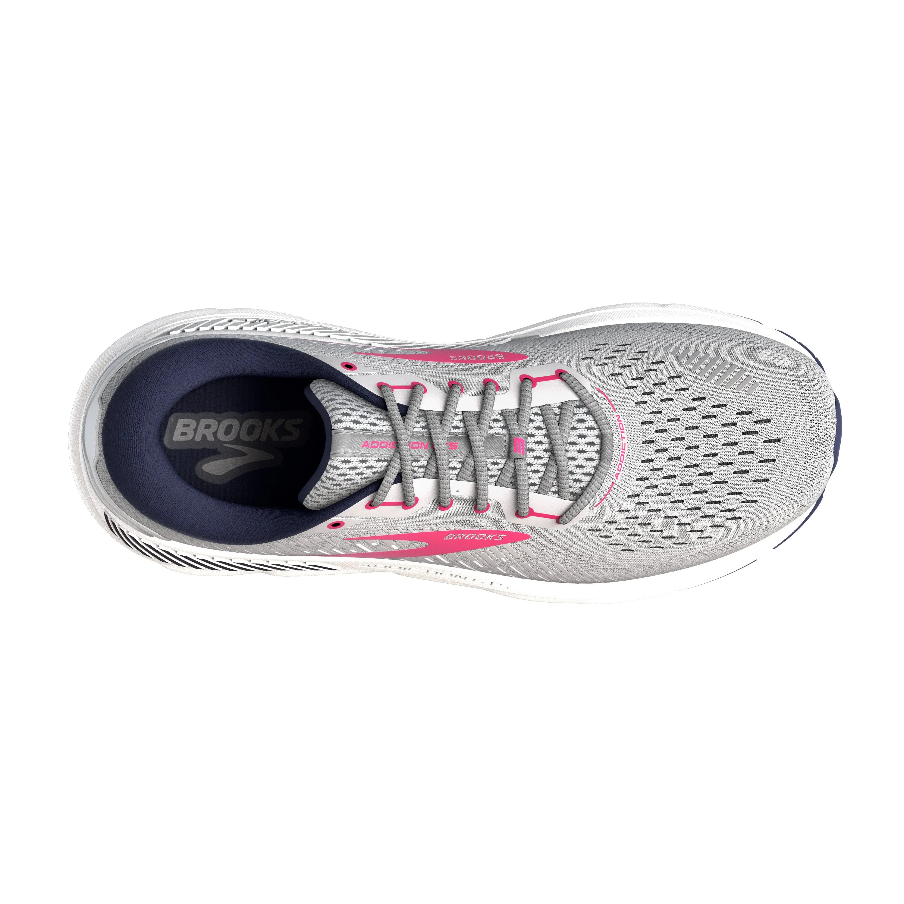 Women's Brooks Addiction GTS 15 Color: Oyster/Peacoat/Rose (WIDE WIDTH)