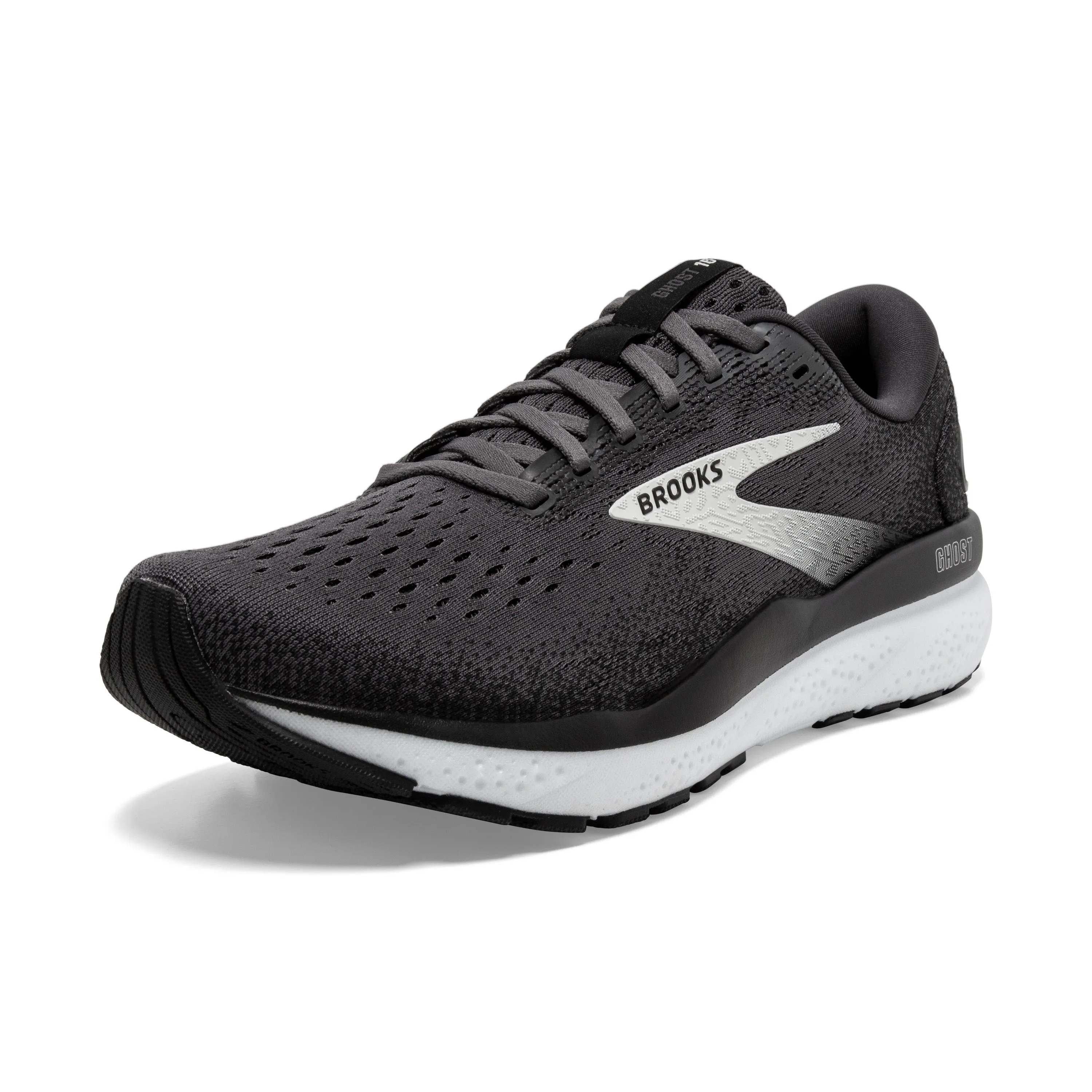 Women's Brooks Ghost 16 Color: Black / Grey / White