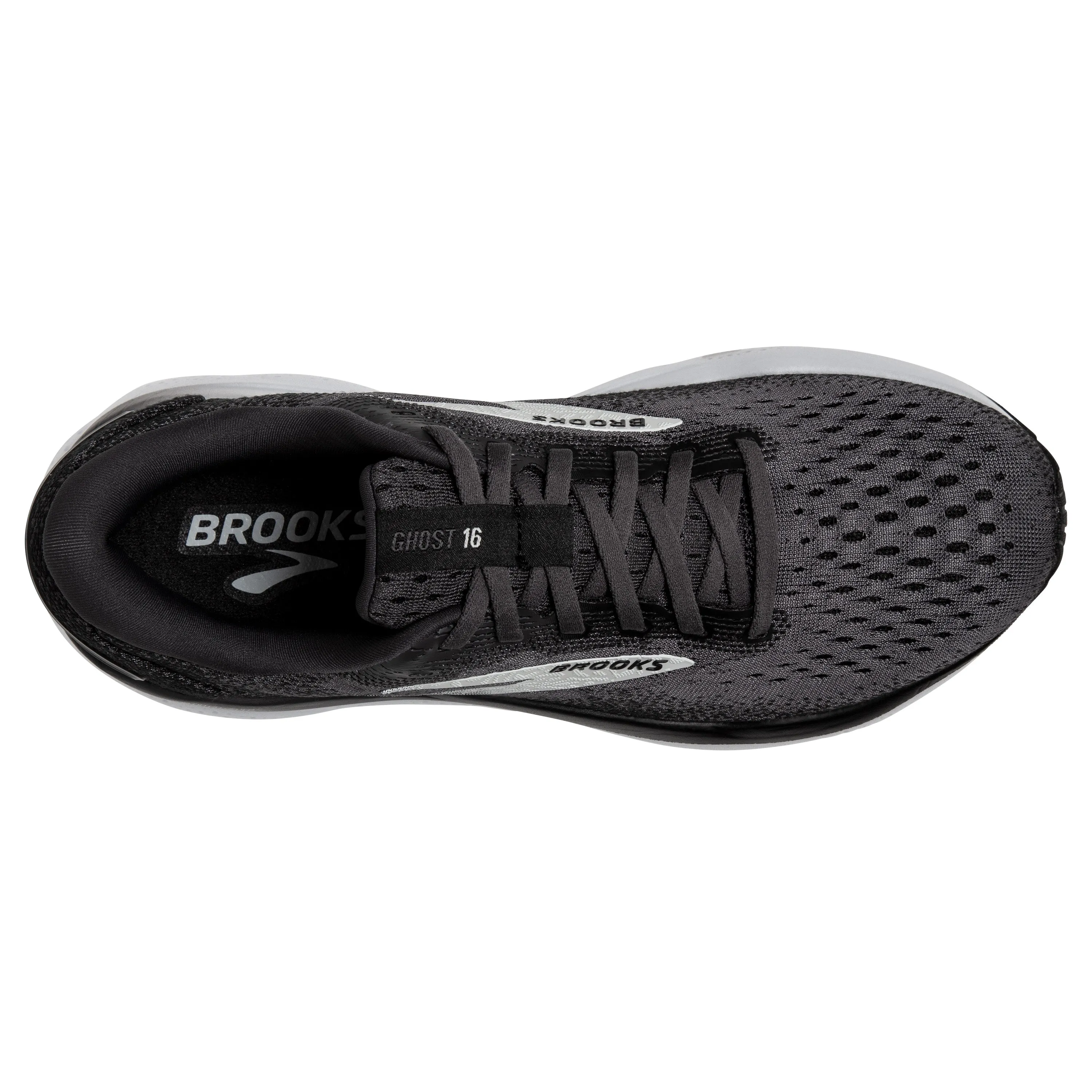 Women's Brooks Ghost 16 Color: Black / Grey / White