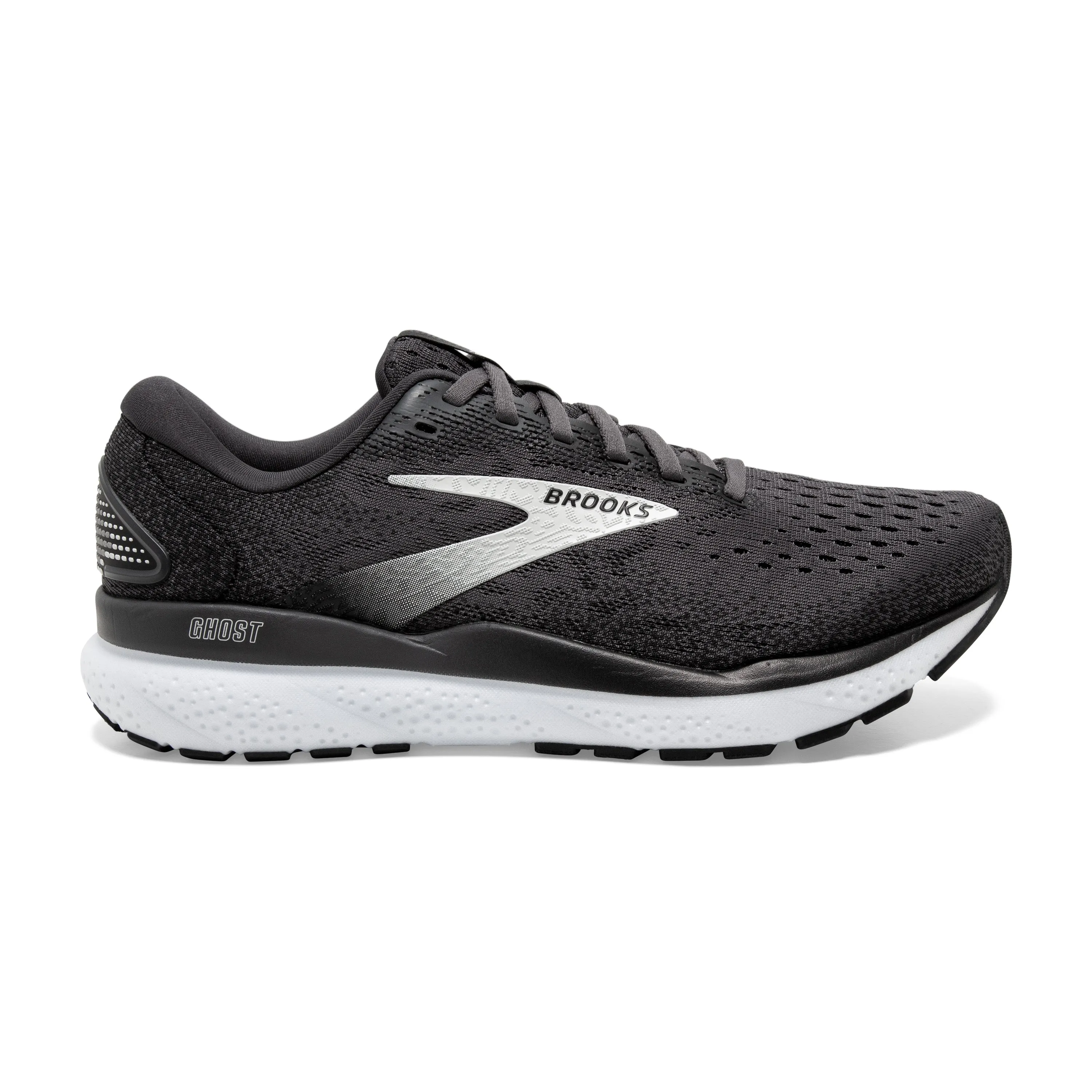 Women's Brooks Ghost 16 Color: Black / Grey / White