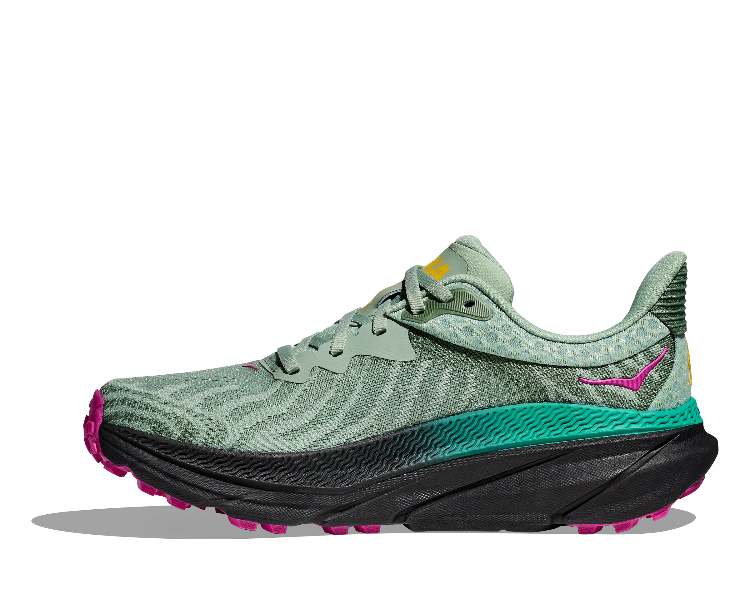 Women's Hoka Challenger 7 Color: Aloe Vera/ Black