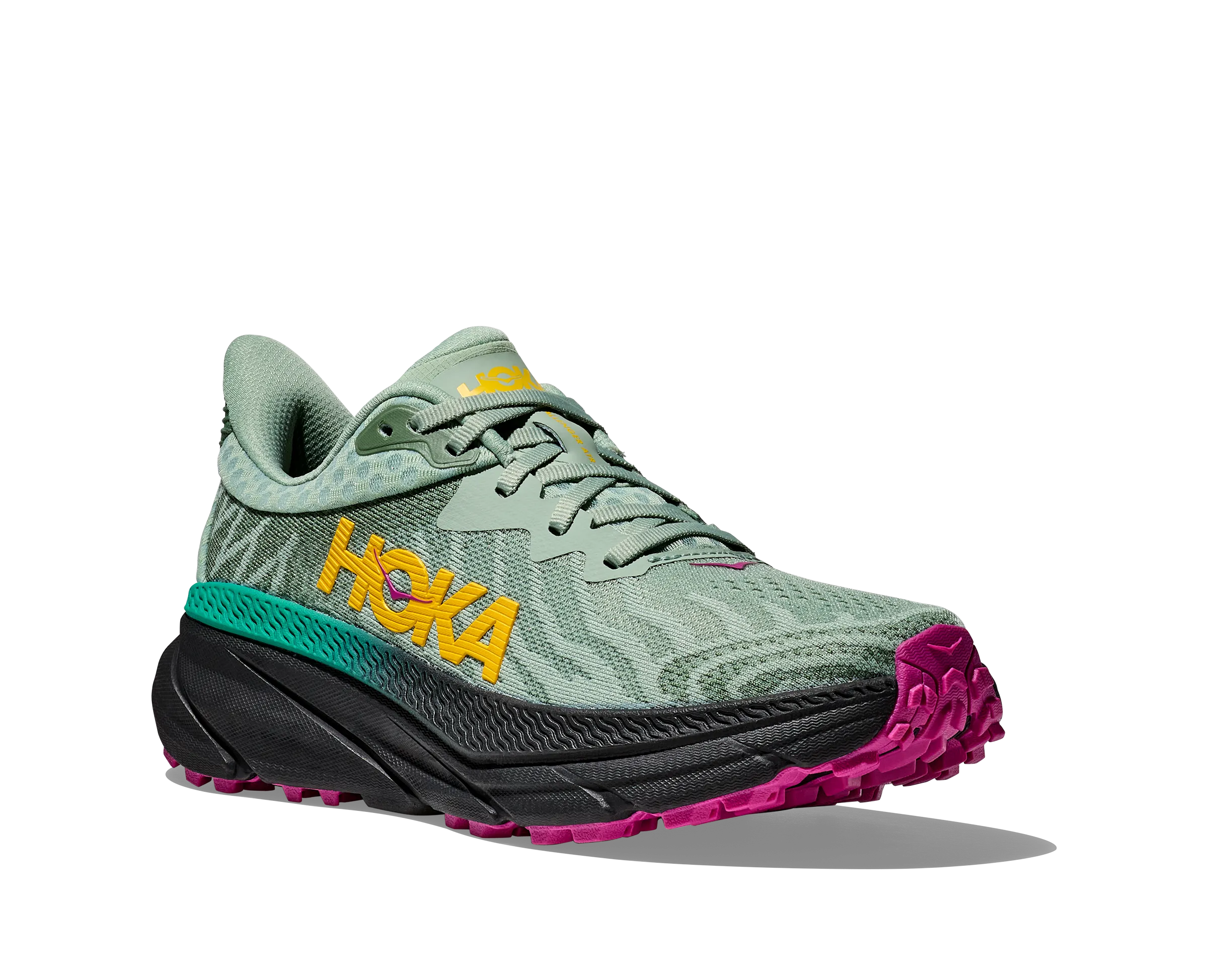 Women's Hoka Challenger 7 Color: Aloe Vera/ Black